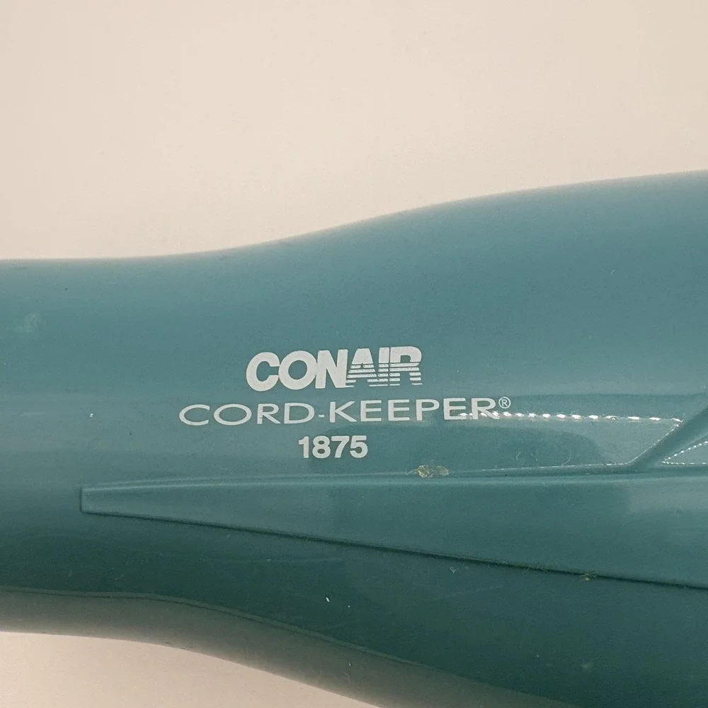Conair Cord-Keeper 1875 Hair Dryer 1875W 289N Blue Teal Retractable Cord